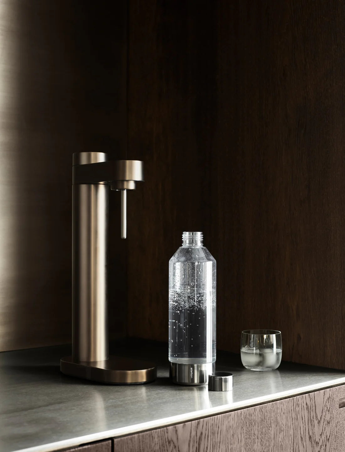 STELTON Brus Carbonating Bottle |  Steel