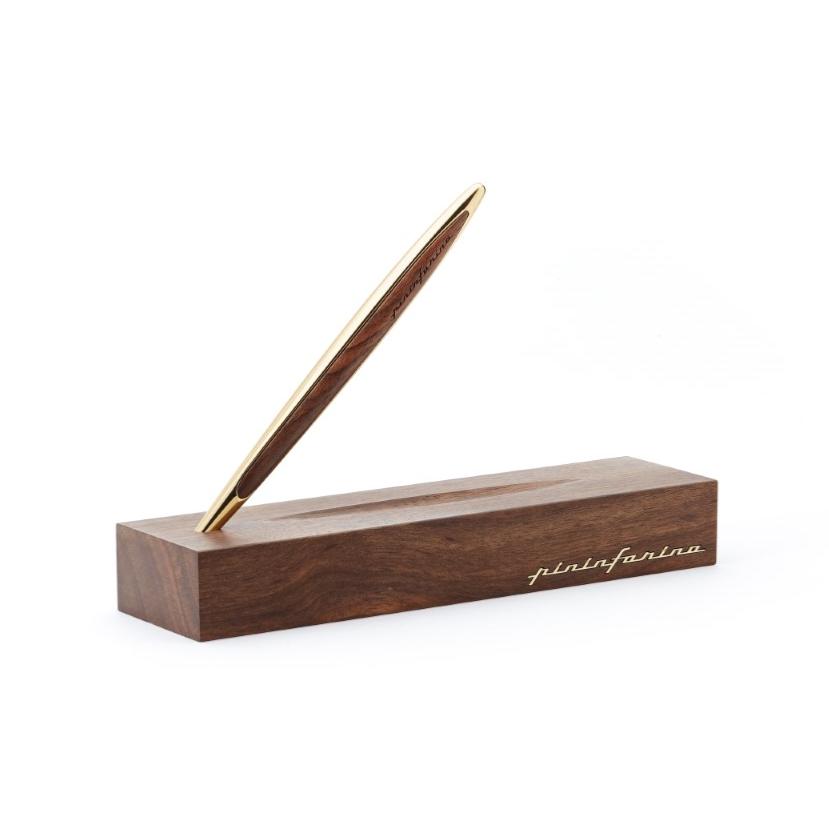 PININFARINA Cambiano  Classic Ink | Ballpoint Pen with Solid Wood | Desk Stand