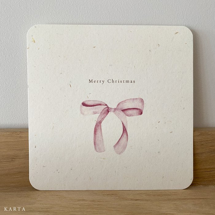 Karta Mwa Set of 3 Christmas cards | pink