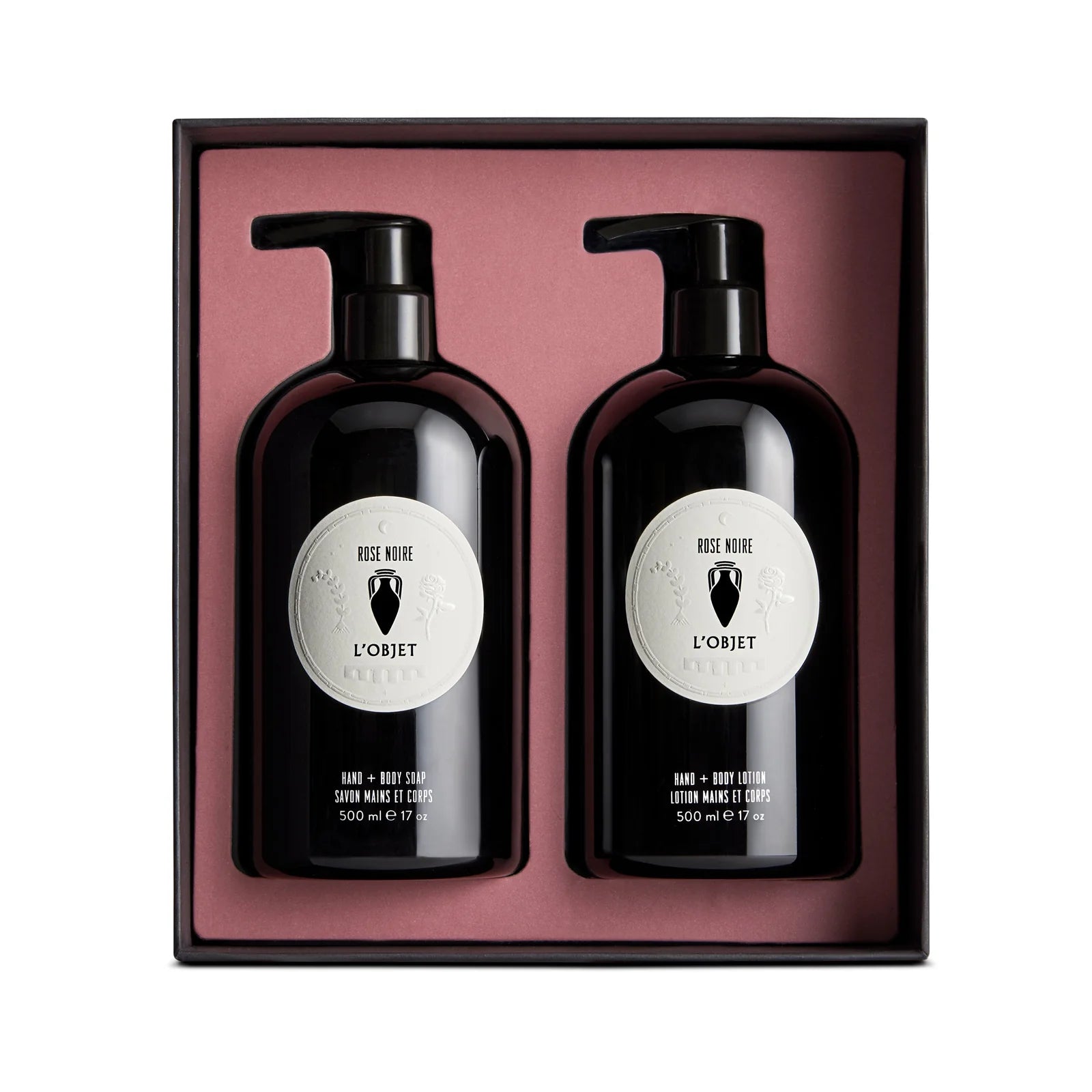 L'OBJET Rose Noire Hand and Body Soap & Lotion | Gift Set