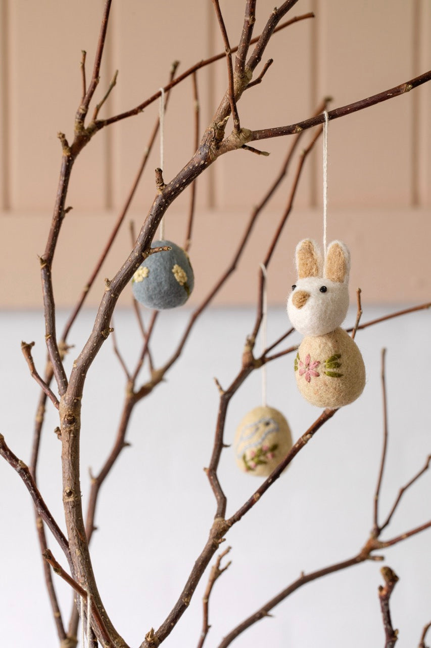 GRY & SIF Egg w/Embroidery Heather | Set of 3