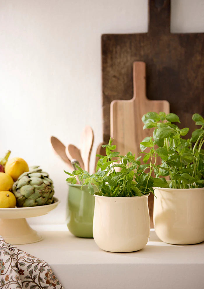 BUNGALOW Flower Pot H18/19/21cm Aja | Cream | S/3sizes