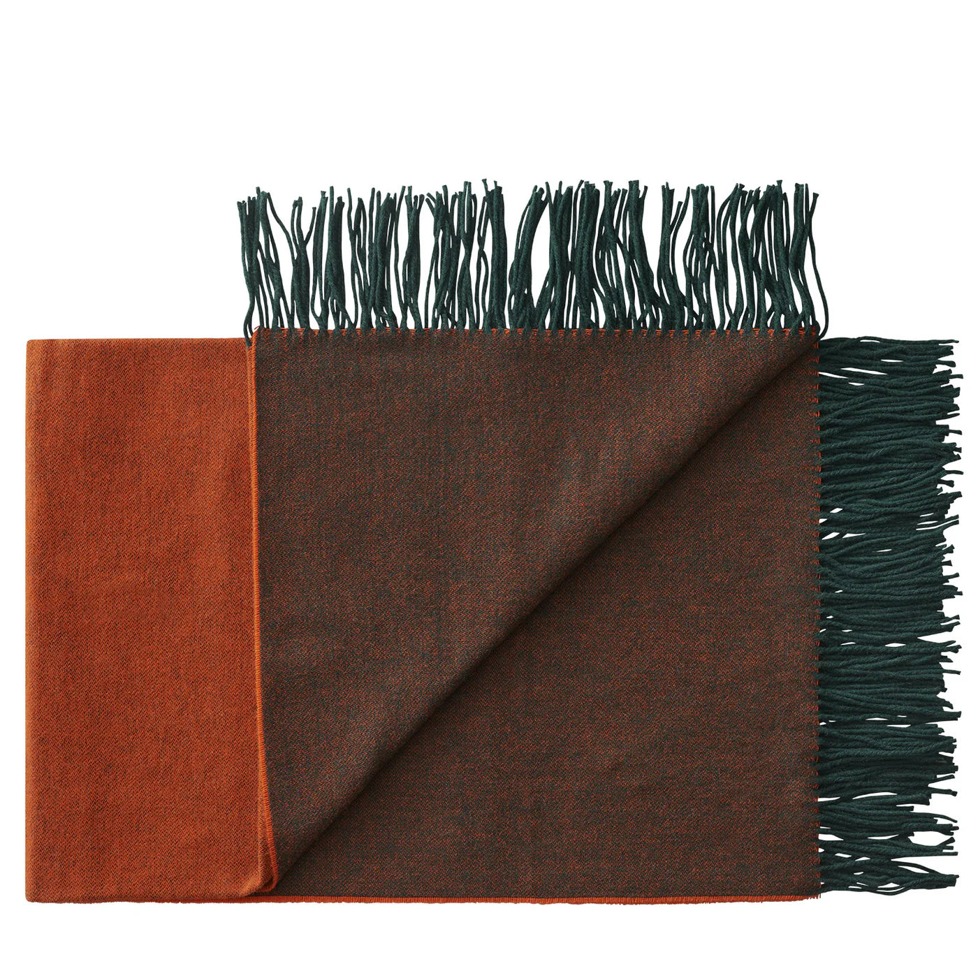 SILKEBORG ULDSPINDERI Franja  | Green & Orange | 50% Alpaca & 50% Wool