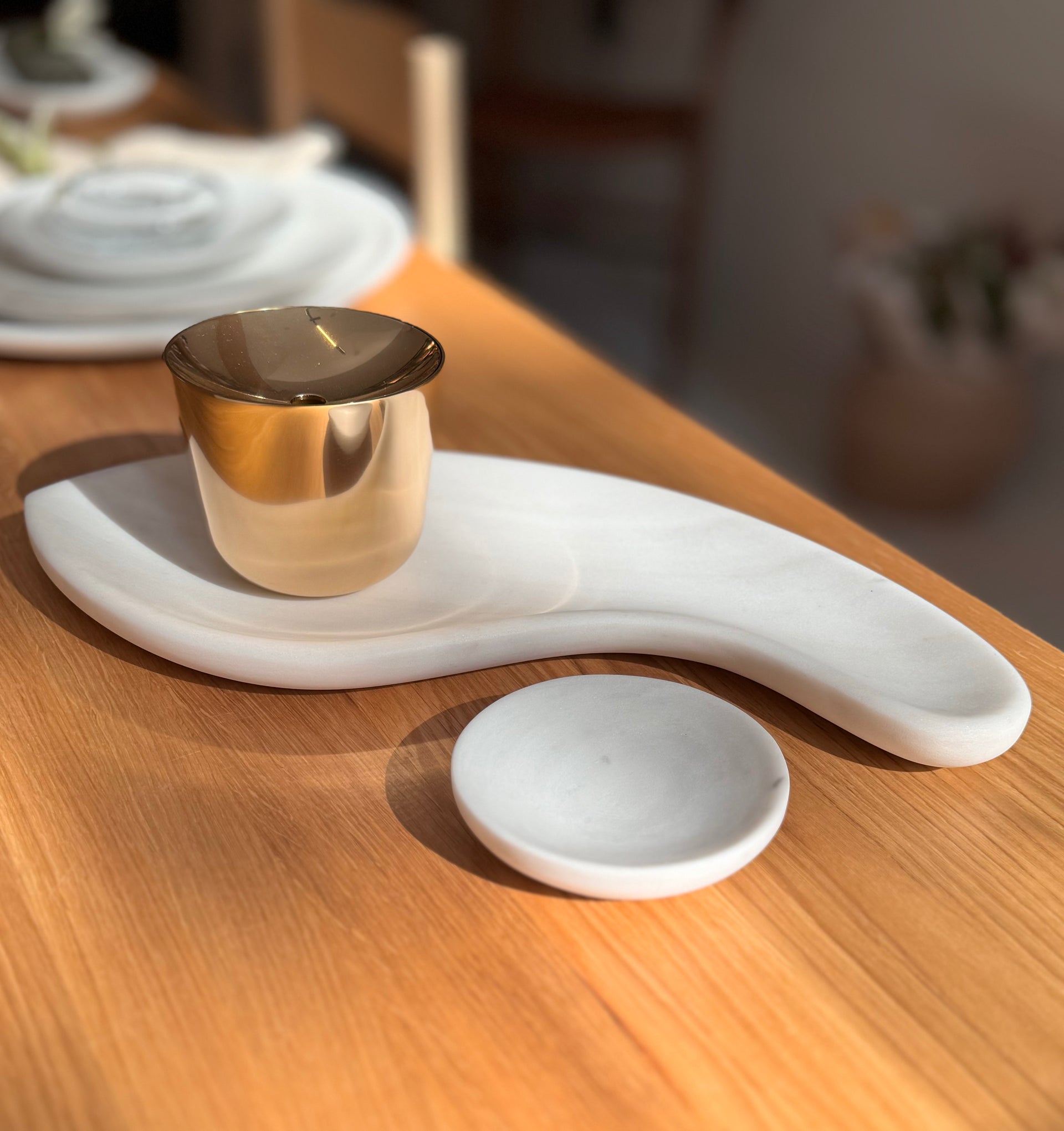 GEROCHRISTOS Curved Marble Platter | 2 pieces