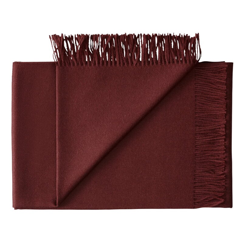 SILKEBORG ULDSPINDERI  Lima Throw | Beetroot | 100% Pure Baby Alpaca