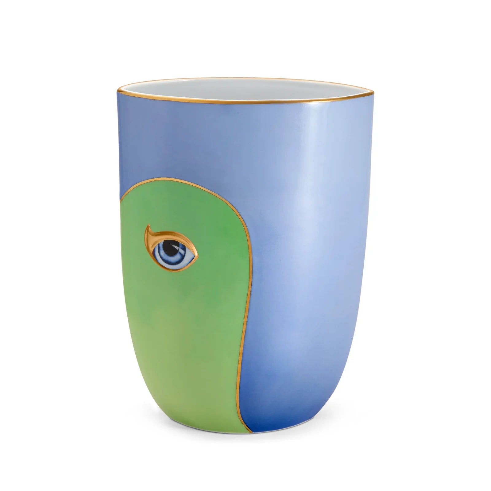 L'OBJET  Lito Vase | Green & Blue