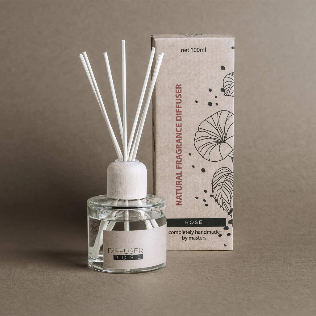 THE MUNIO Rose Natural Fragrance Diffuser | 100 ml