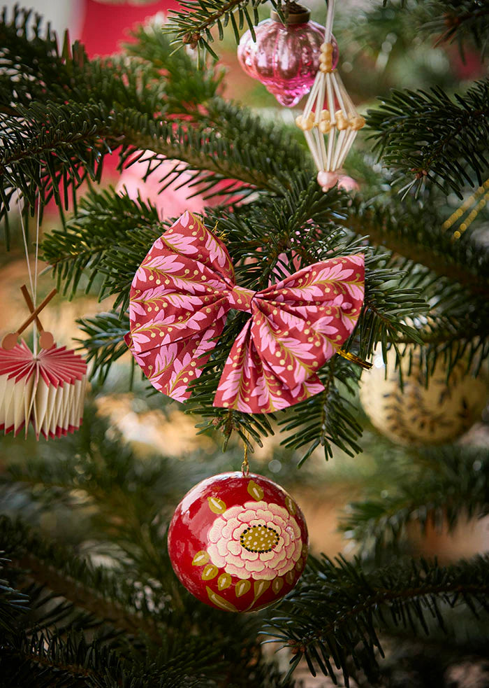 BUNGALOW Paper Bow Mara | 12 cm | Scarlet-Gold