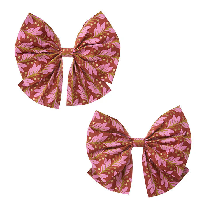 BUNGALOW Paper Bow Mara | 12 cm | Scarlet-Gold