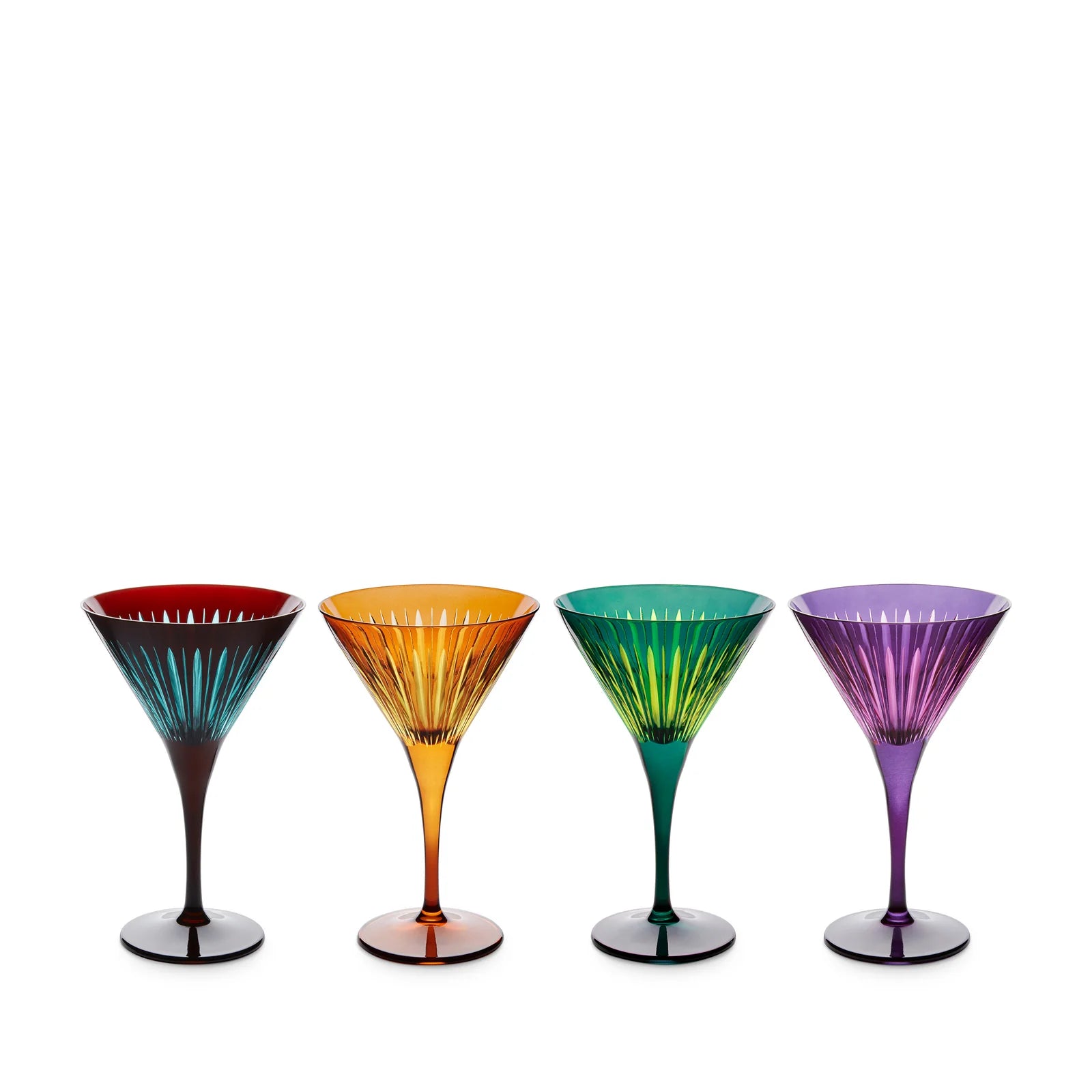 L'OBJET Prism Martini Glasses | Assorted Set of 4