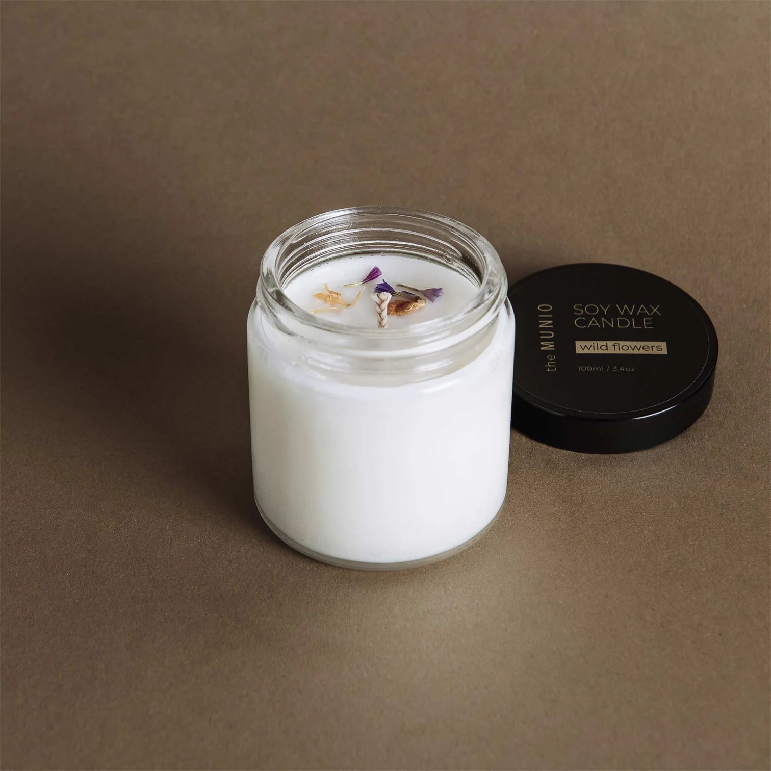 THE MUNIO Wild Flowers Soy Wax Candle | 100 ml