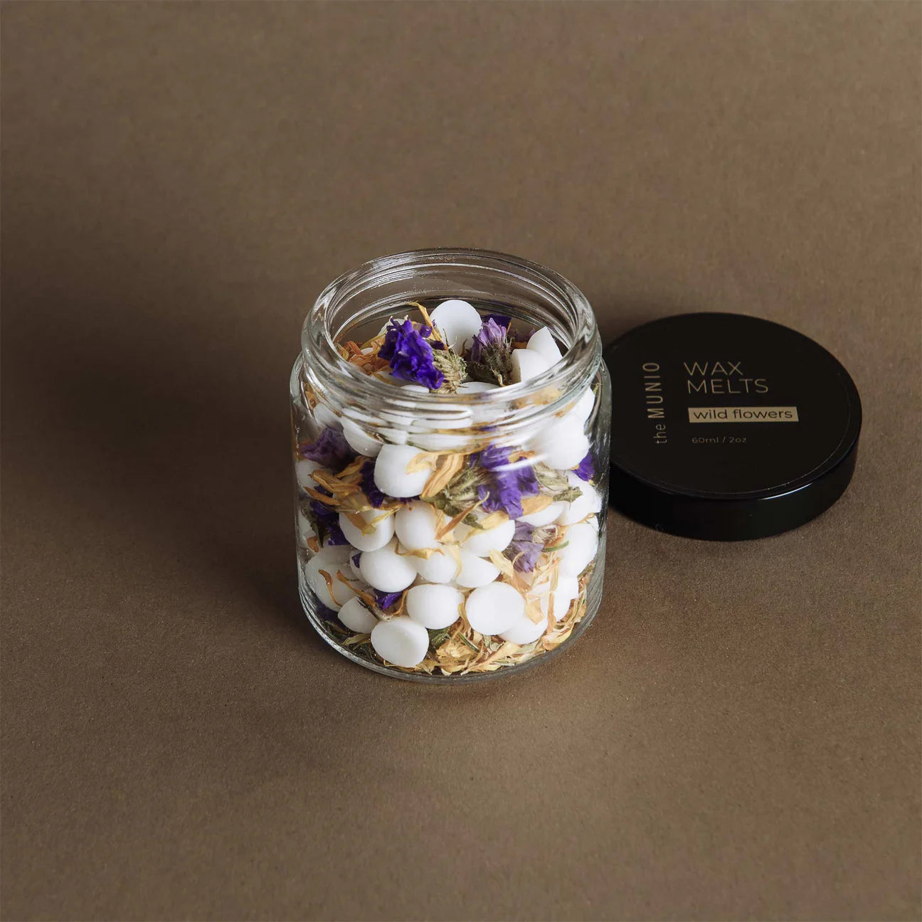 THE MUNIO Wild Flowers Soy Wax Melts in Glass Votive | 60 m