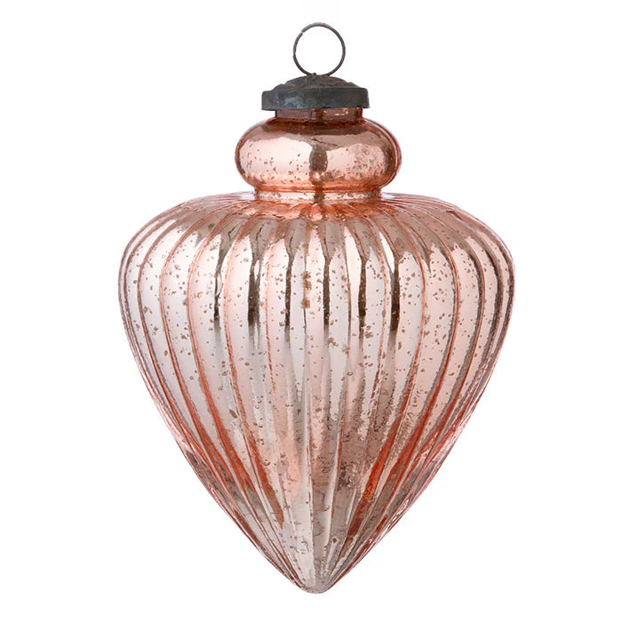 BUNGALOW Glass Ornament Gala | 17cm | Pale Pink