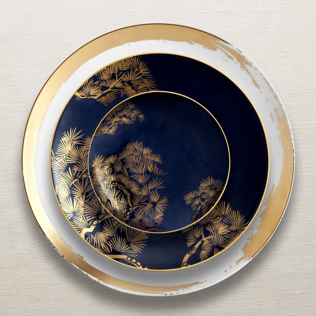 L'OBJET  Zen Bonsai Dessert Plates | Set of 4