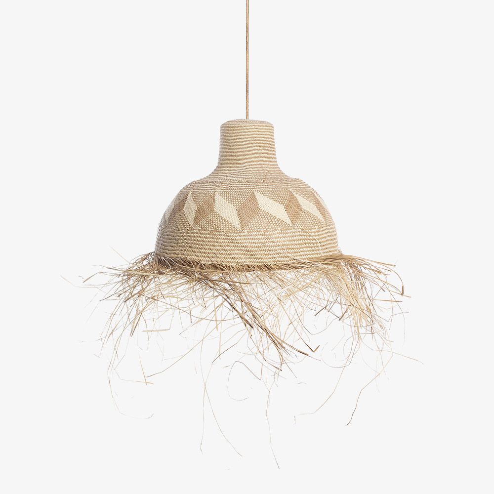 GUANABANA Alejandra Lampshade w/fringes | Tostado