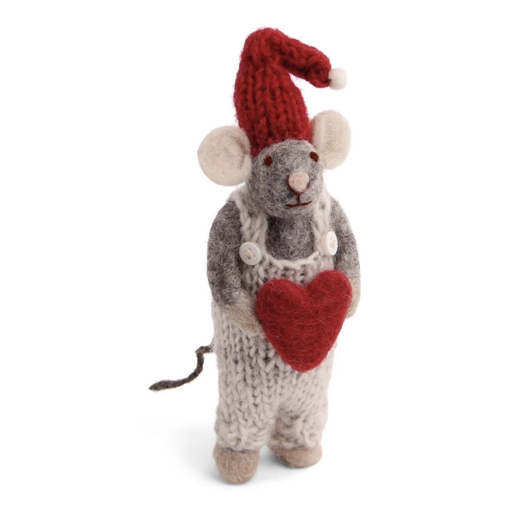 GRY & SIF Small Boy  Mouse w/Heart