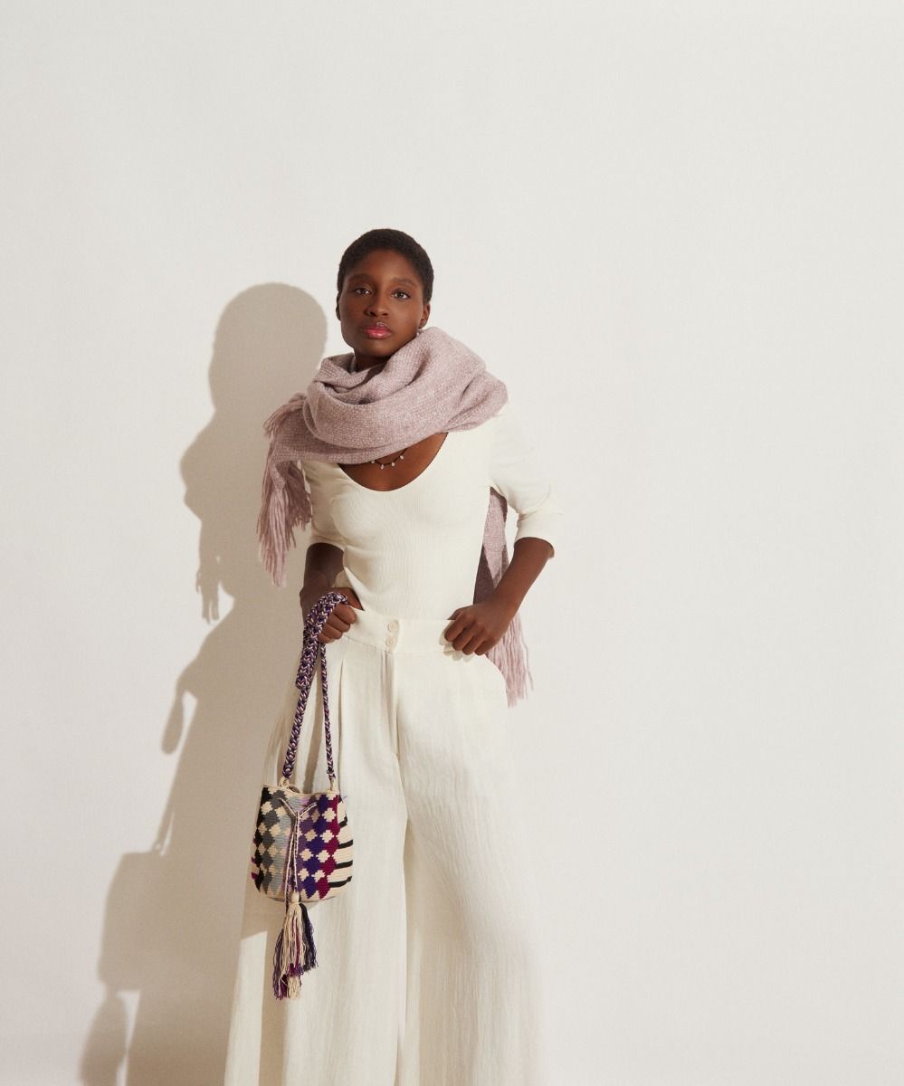 GUANABANA Crossbody Bag M | Octopus | Burgundy & Beige