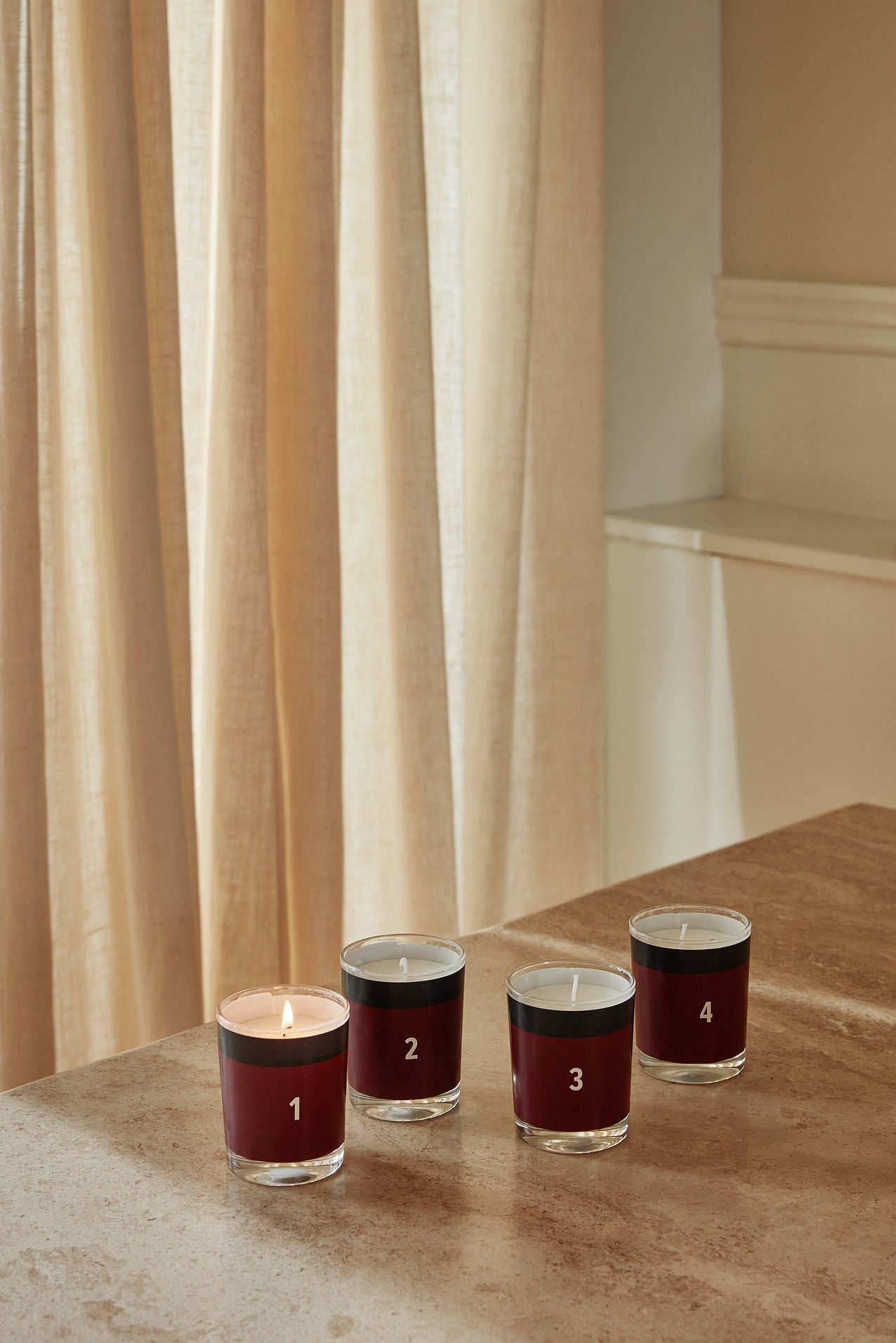 HUMDAKIN Nordic Christmas Scented Candles | Set of 4