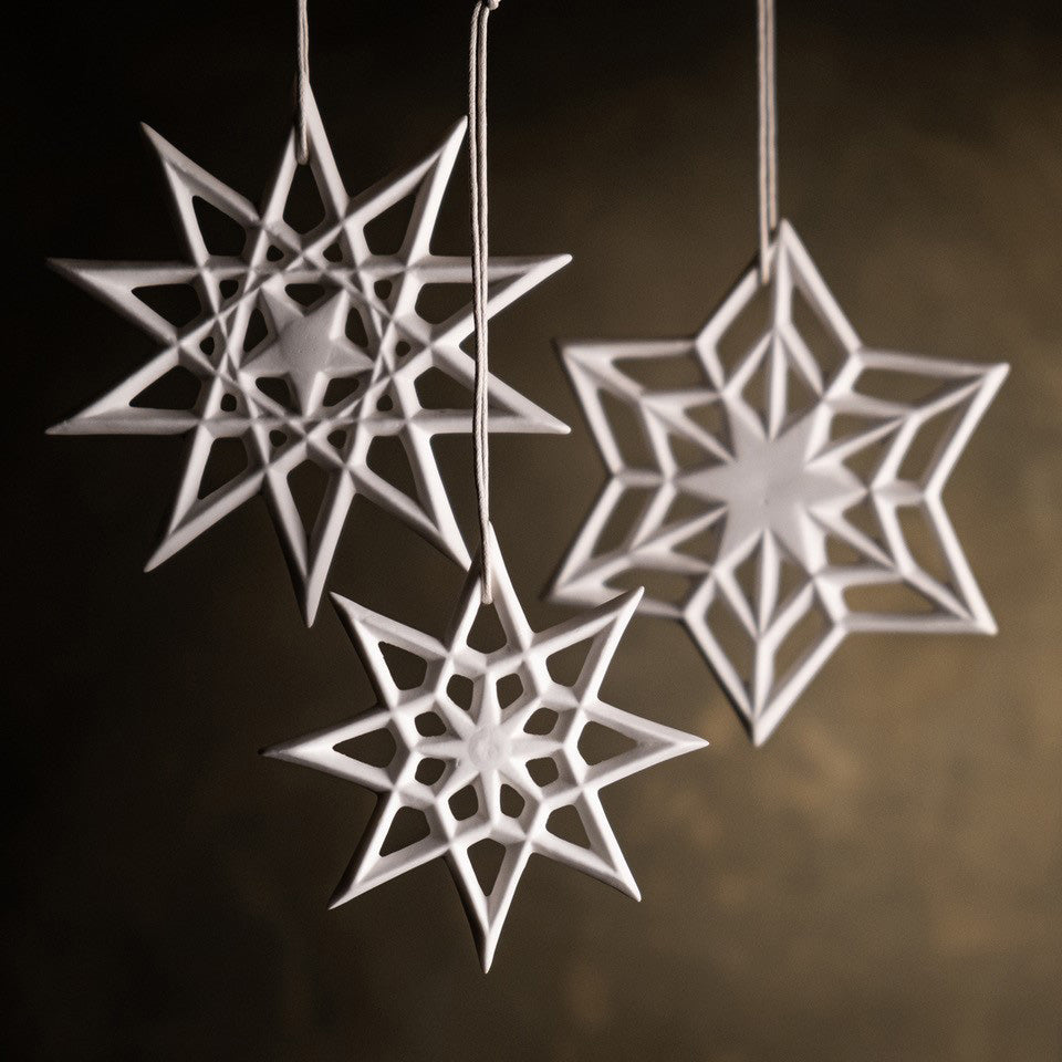 KLATT OBJECTS Polar Star Christmas Ornament | Bone China