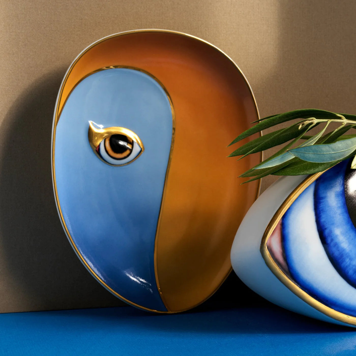 L'OBJET Lito Vide Poche | Blue & Orange