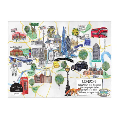 GALISON London Map Puzzle | 1000 pcs