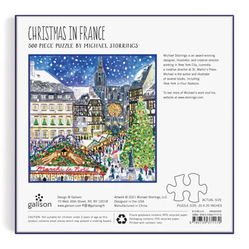 GALISON Christmas in France Puzzle | 500 pcs