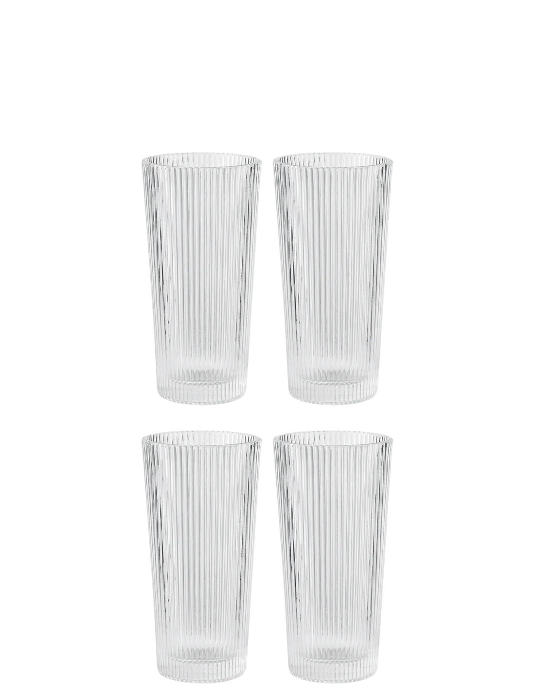 STELTON Pilastro Long Drink Glass | 4 Pieces Set