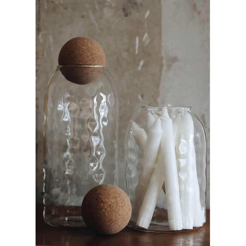 HUMDAKIN Glass Container | Glass and Cork | 27cm