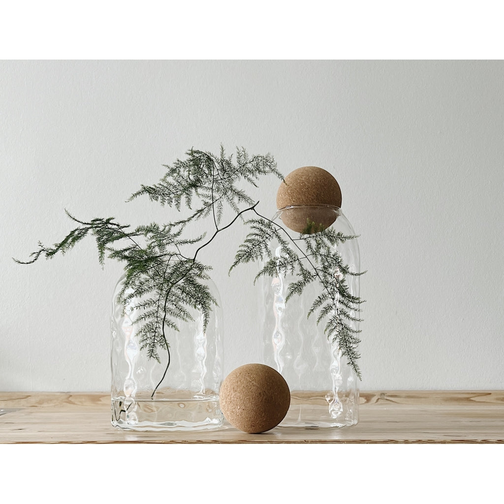 HUMDAKIN Glass Container | Glass & Cork | 20cm
