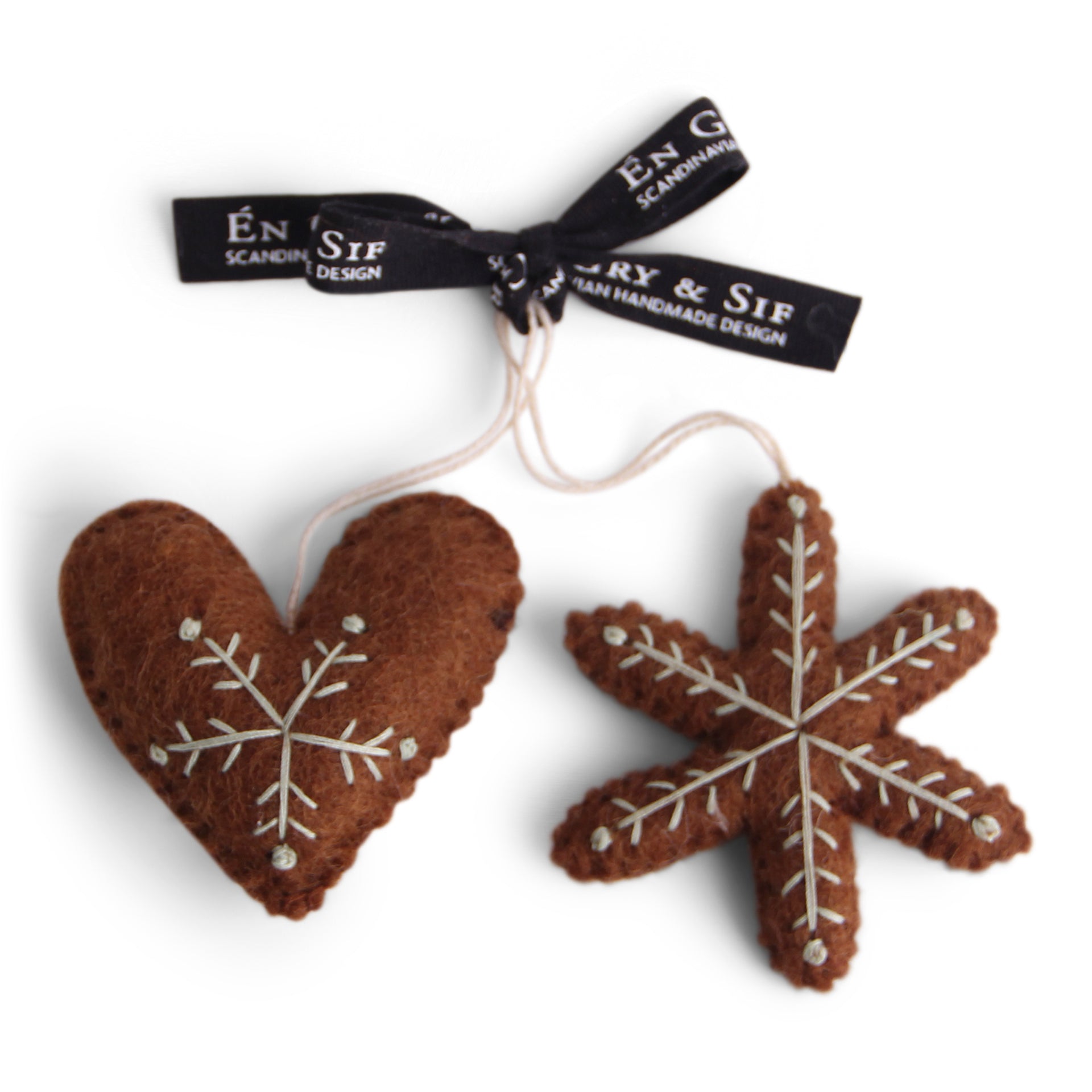 GRY AND SIF Gingerbread Heart & Star