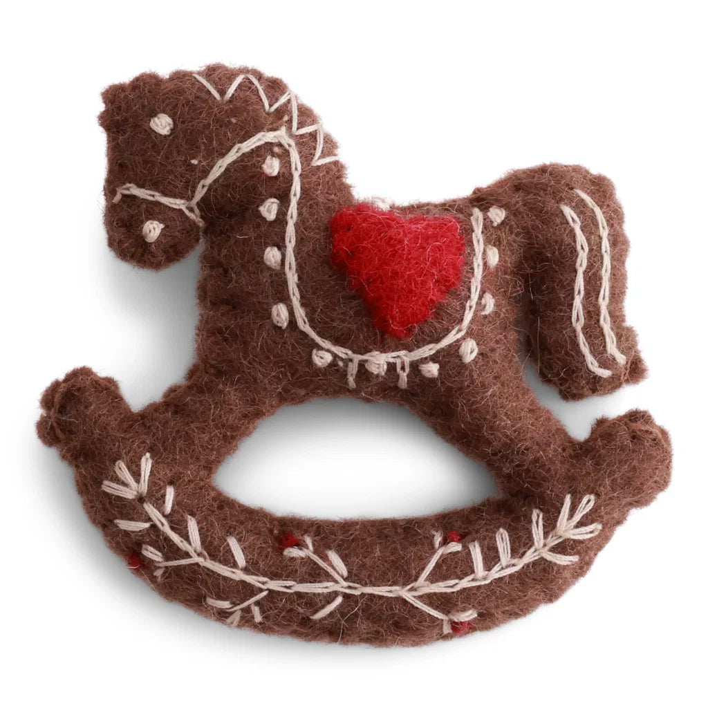 GRY & SIF Gingerbread Horse w/Embroidery