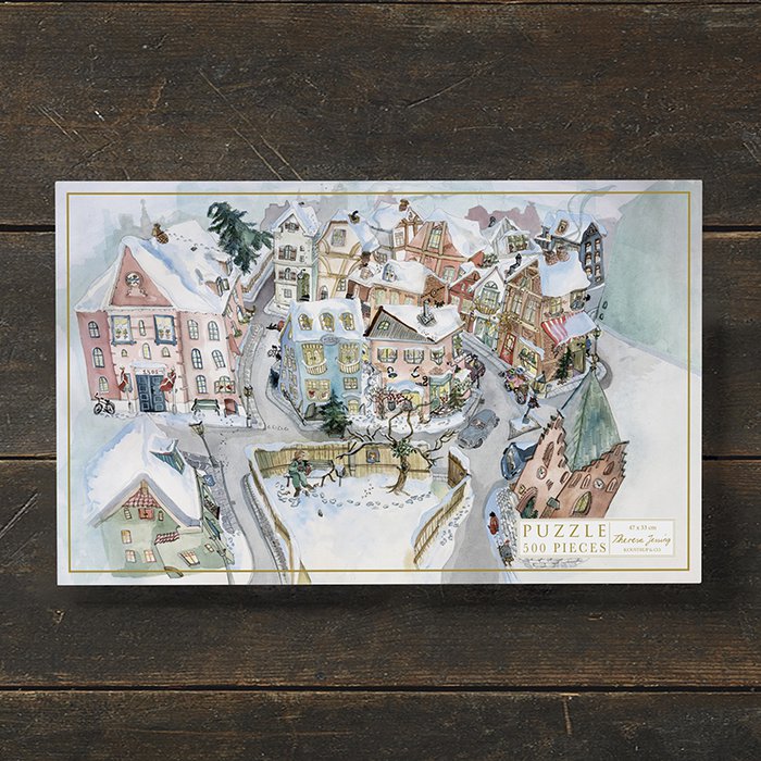 KOUSTRUP Winter Town Puzzle | 500 pieces
