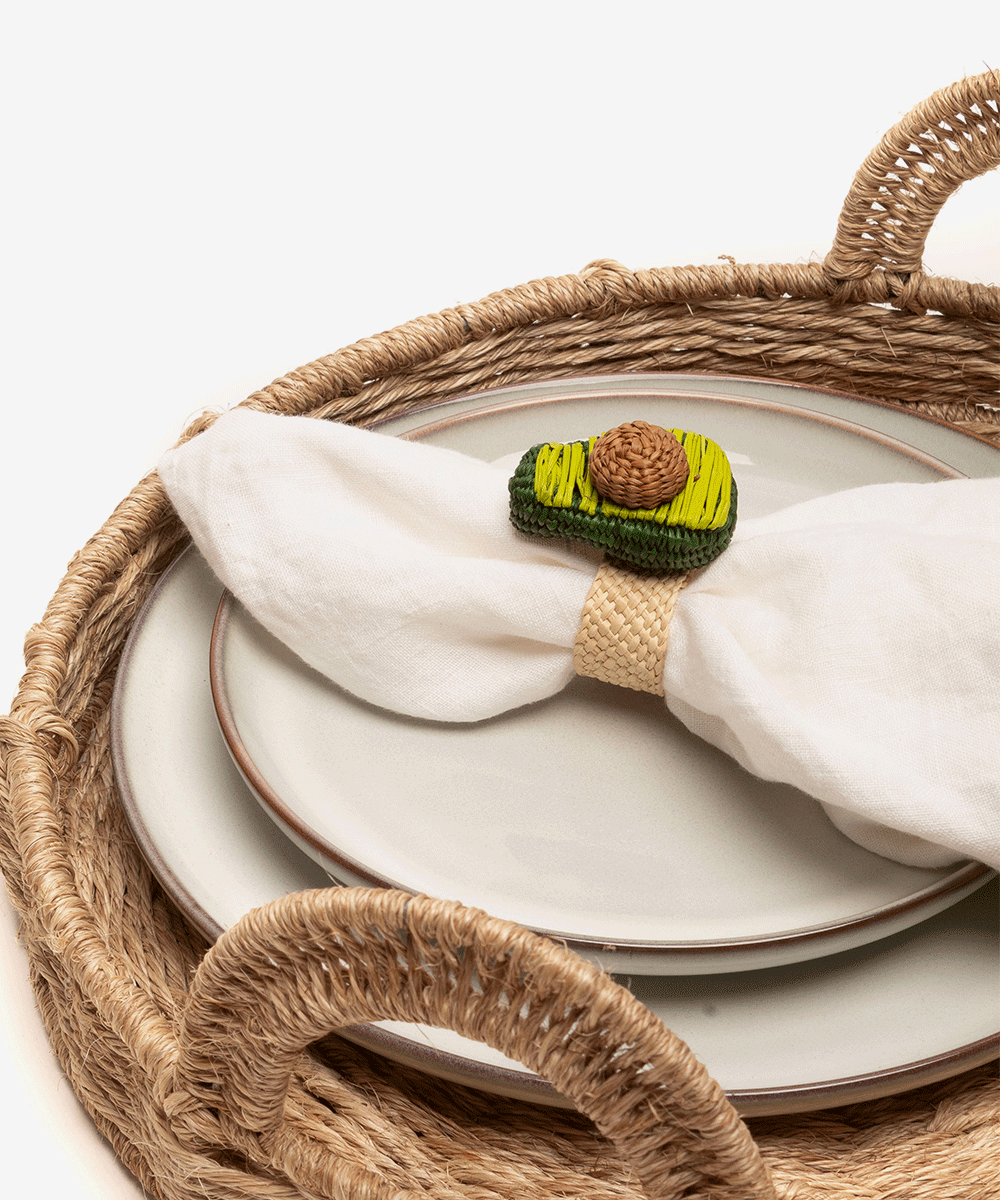GUANABANA Napkin Ring Avocado