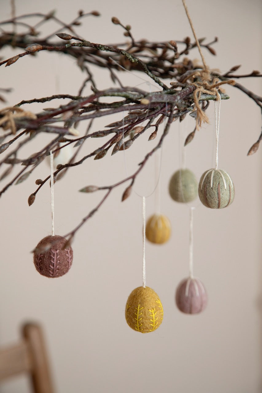 GRY AND SIF Eggs | Natural Red | Set of 3