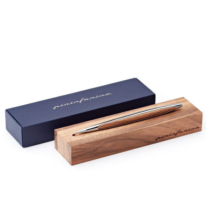 PININFARINA Cambiano  Classic Ink | Ballpoint Pen with Solid Wood | Desk Stand