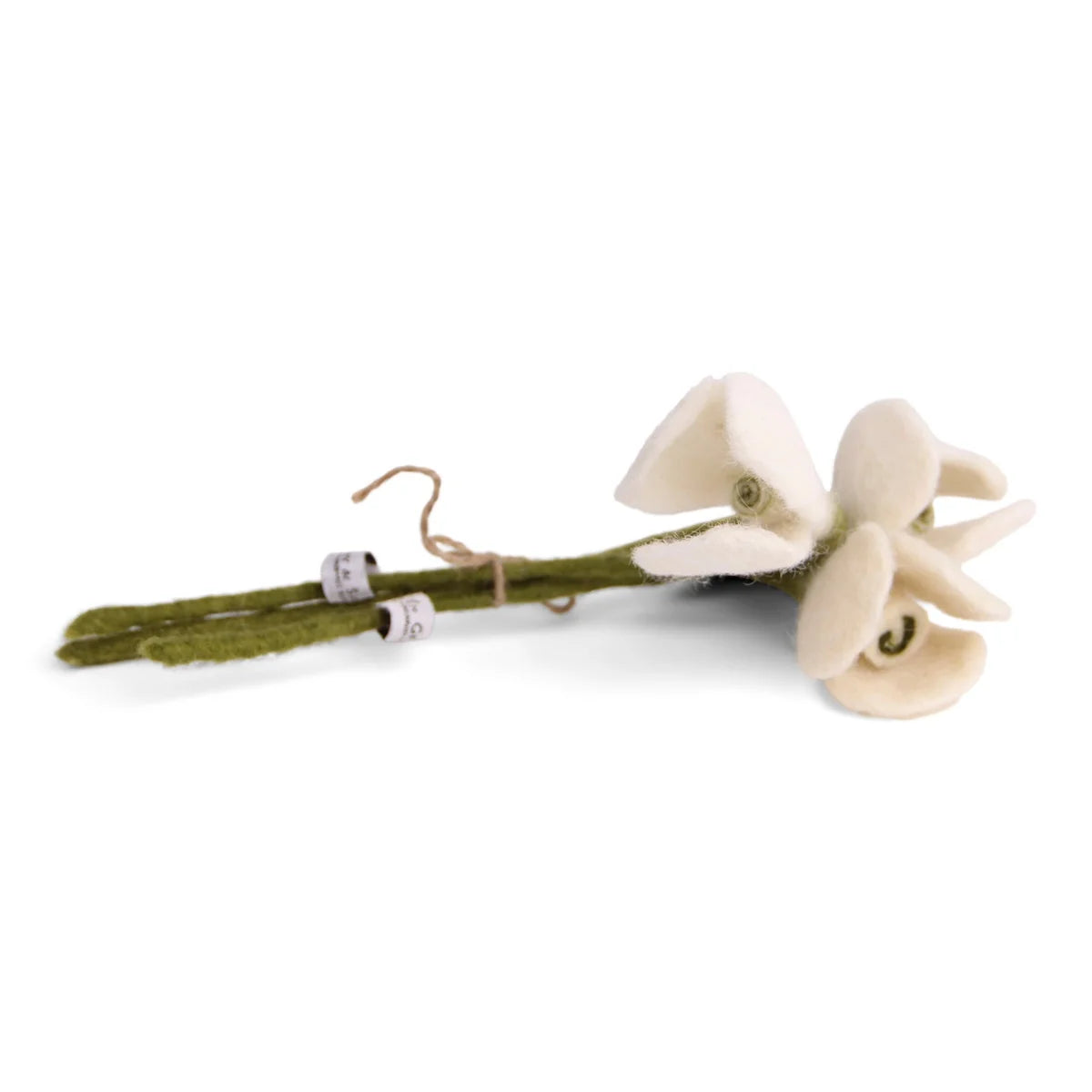 GRY AND SIF  Snow drop white flowers | Set of 3