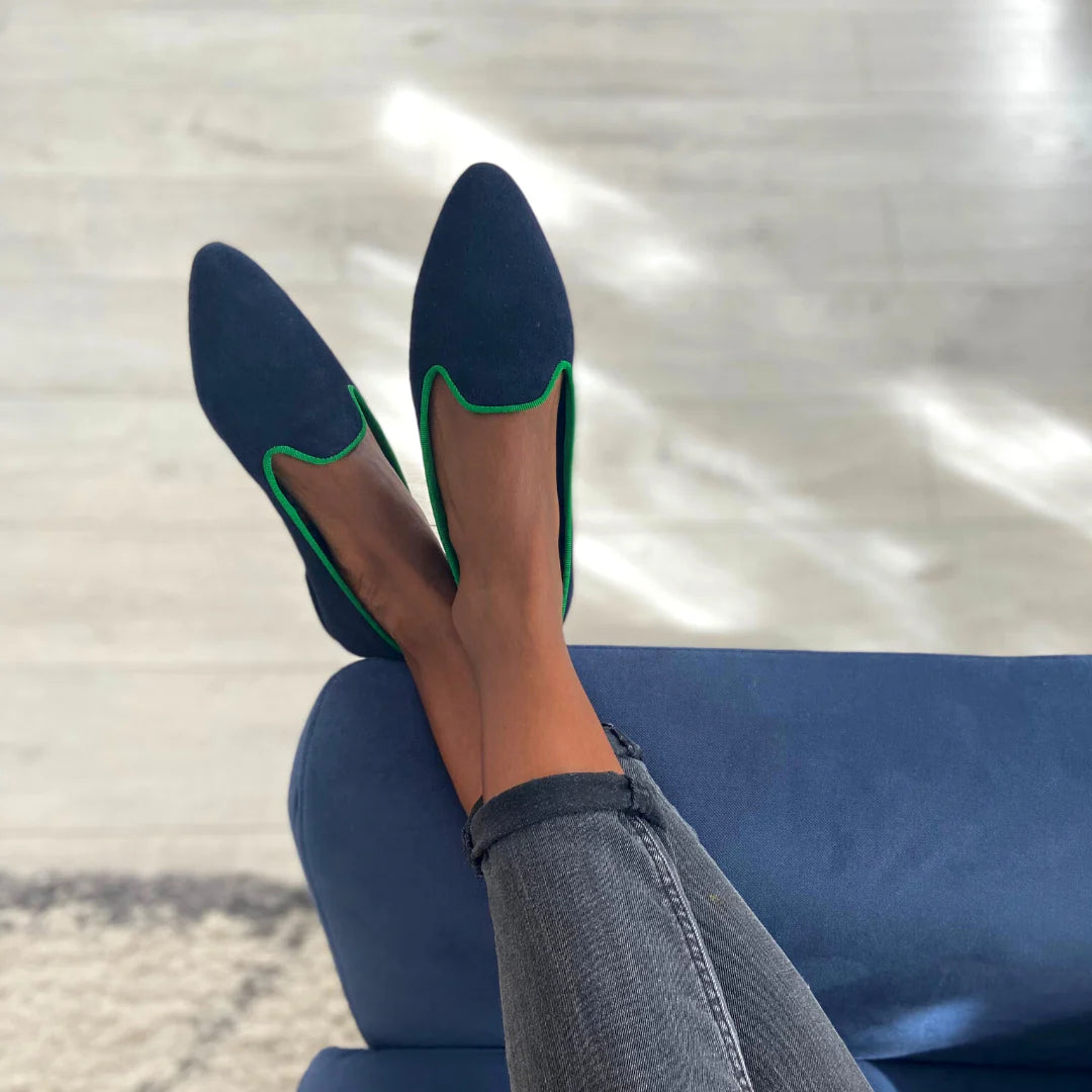 VOLUBILIS Pia Marine Verte Slippers