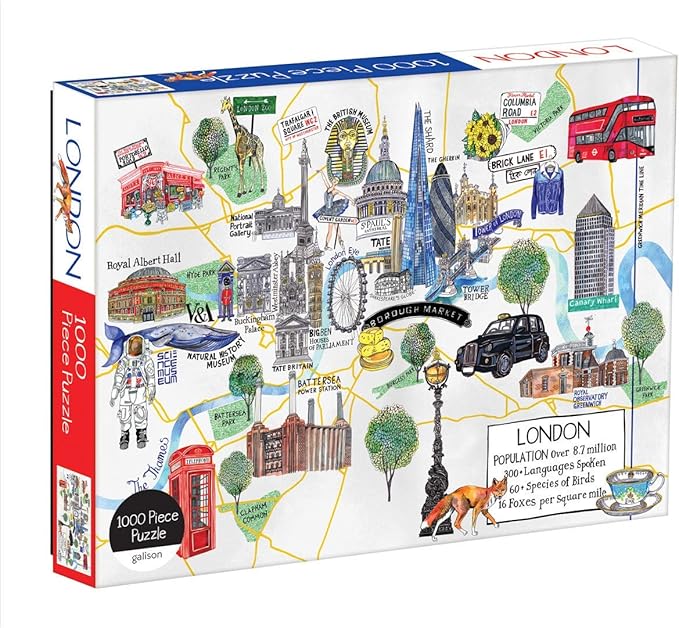 GALISON London Map Puzzle | 1000 pcs
