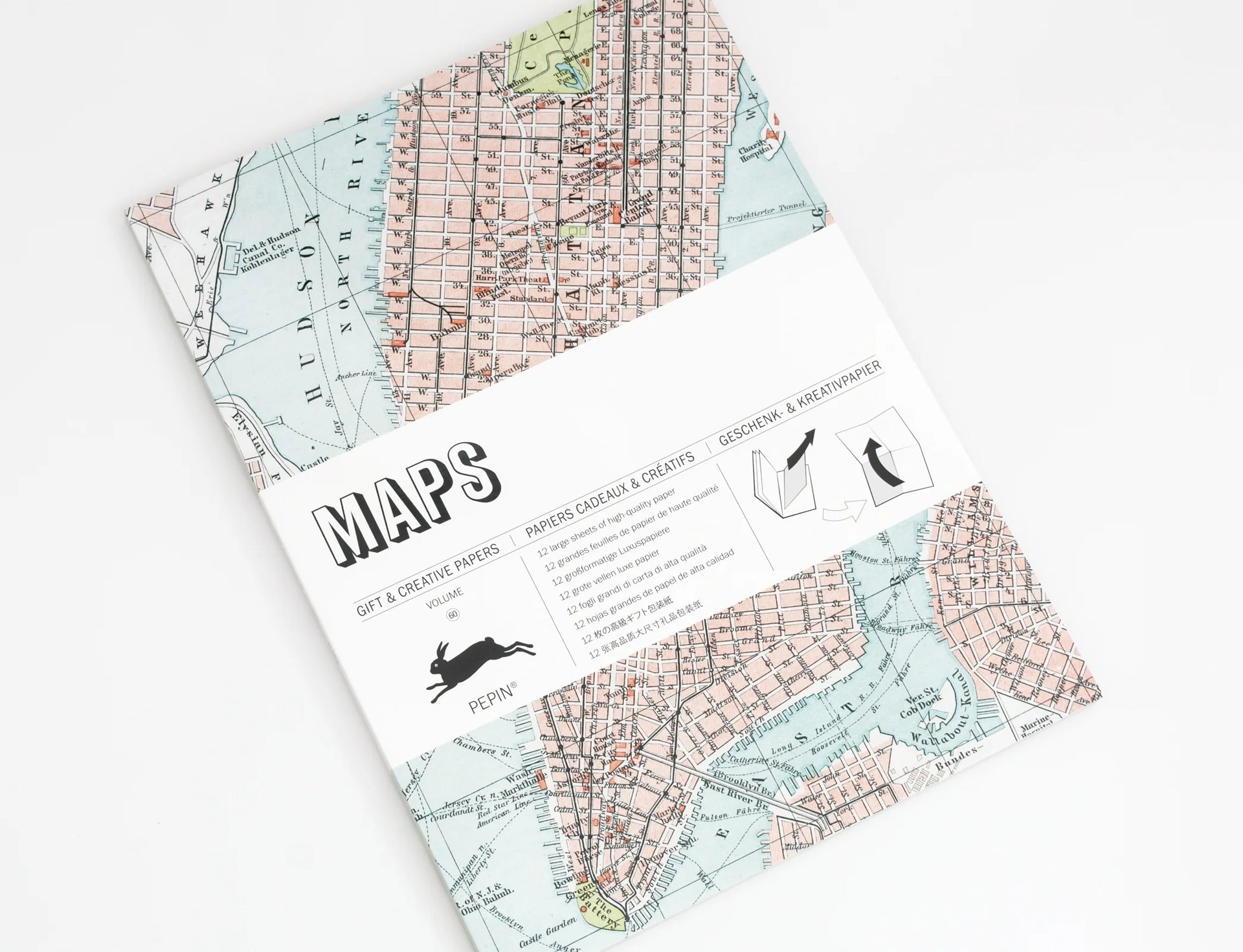 PEPIN PRESS Gift Paper | Maps