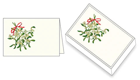 ROSSI 1931 Christmas Place Cards | Mistletoe |  Box/12