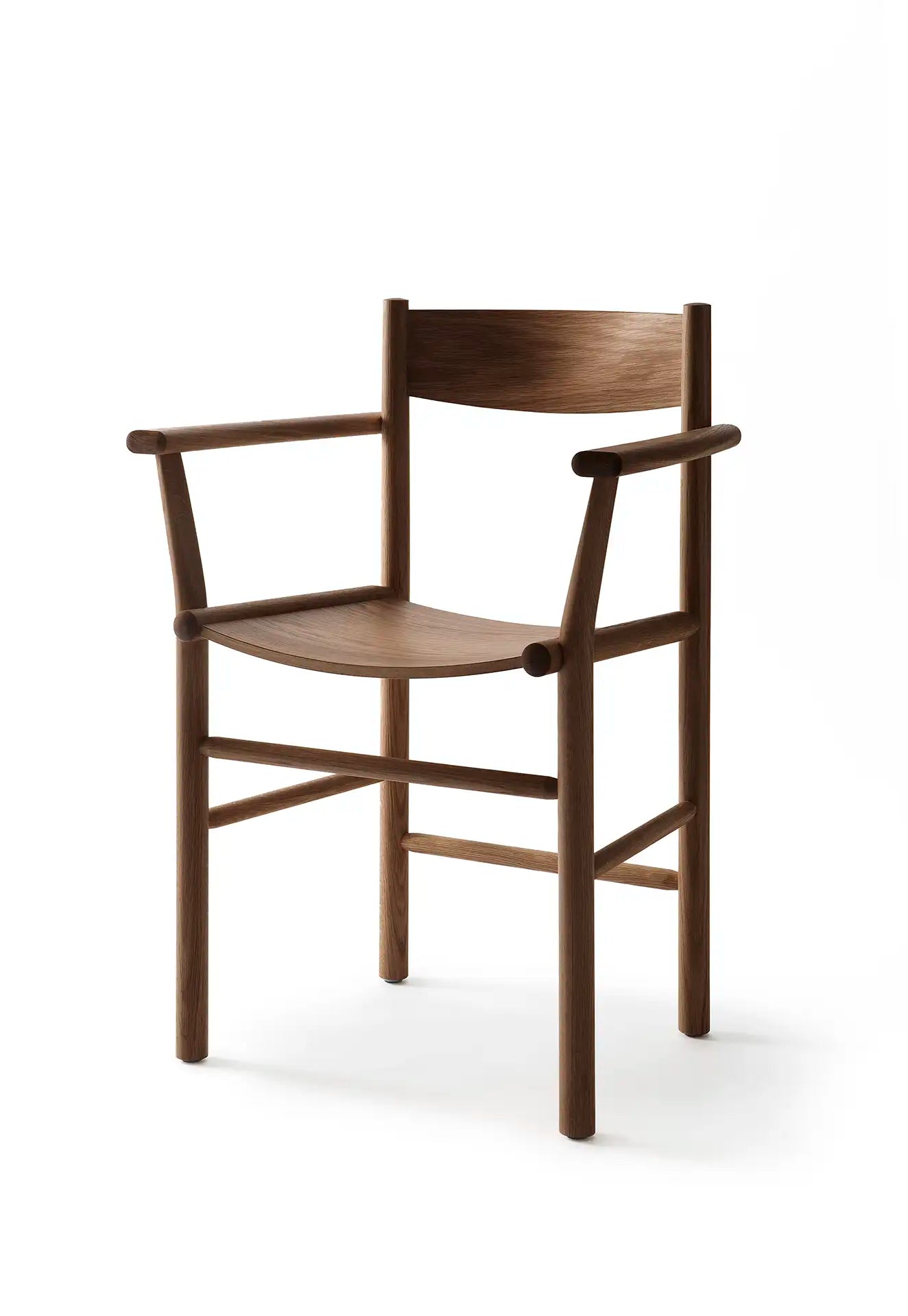 NIKARI Akademia Armchair | Oak, smoked Oak stain & Leather | Showroom Item