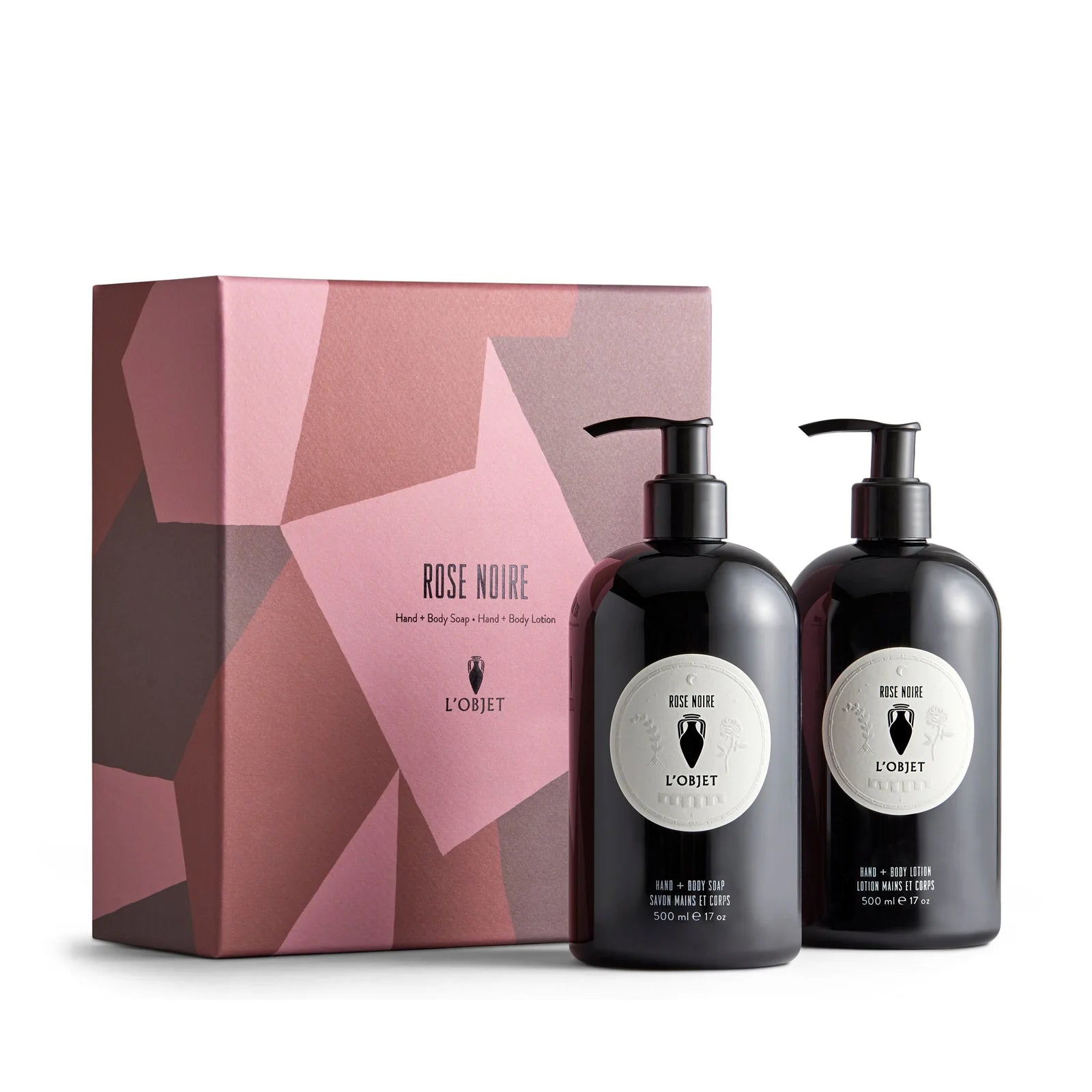 L'OBJET Rose Noire Hand and Body Soap & Lotion | Gift Set