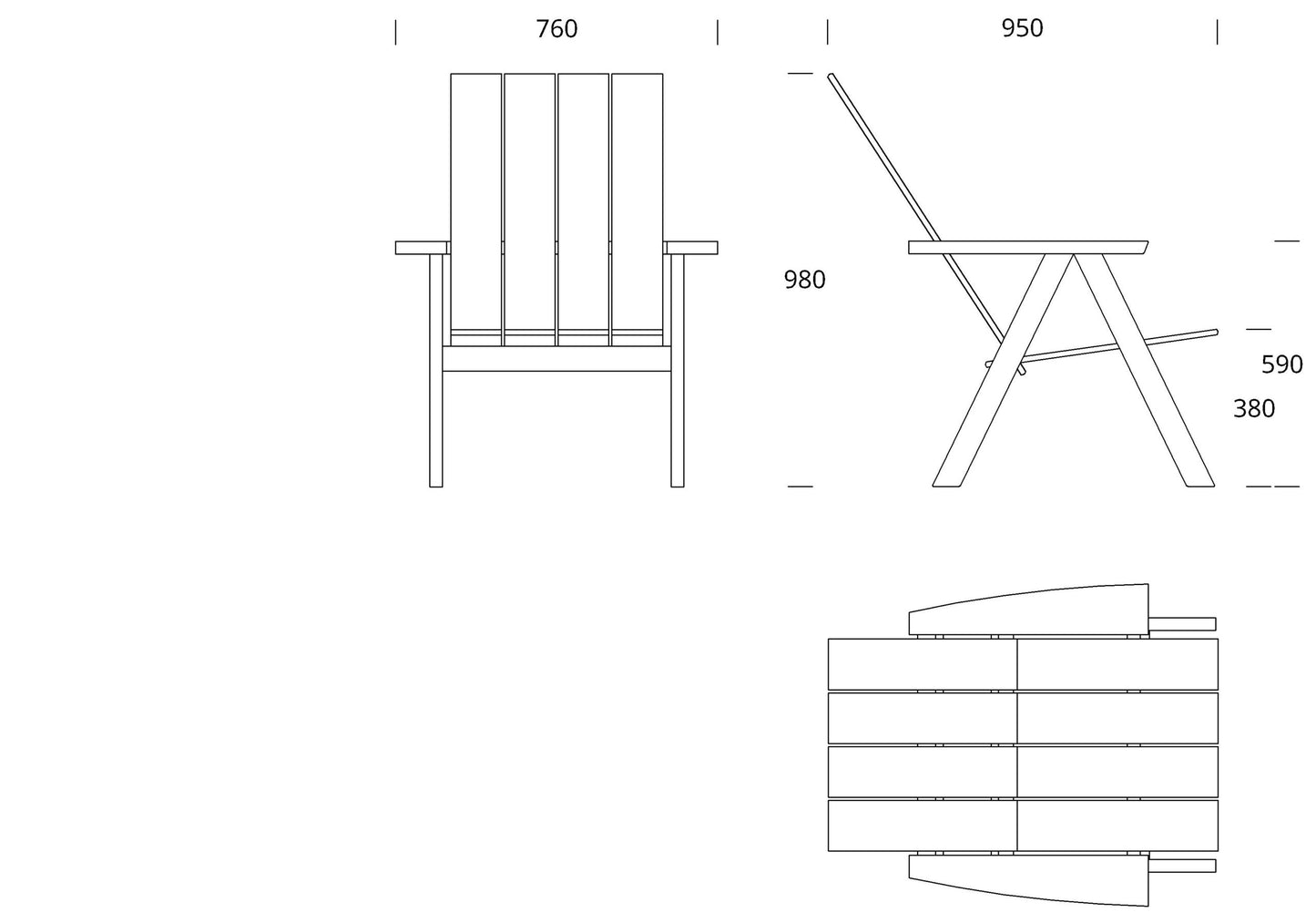 NIKARI Arkipelago KVTT3 Outdoor Lounge Chair | Showroom Item