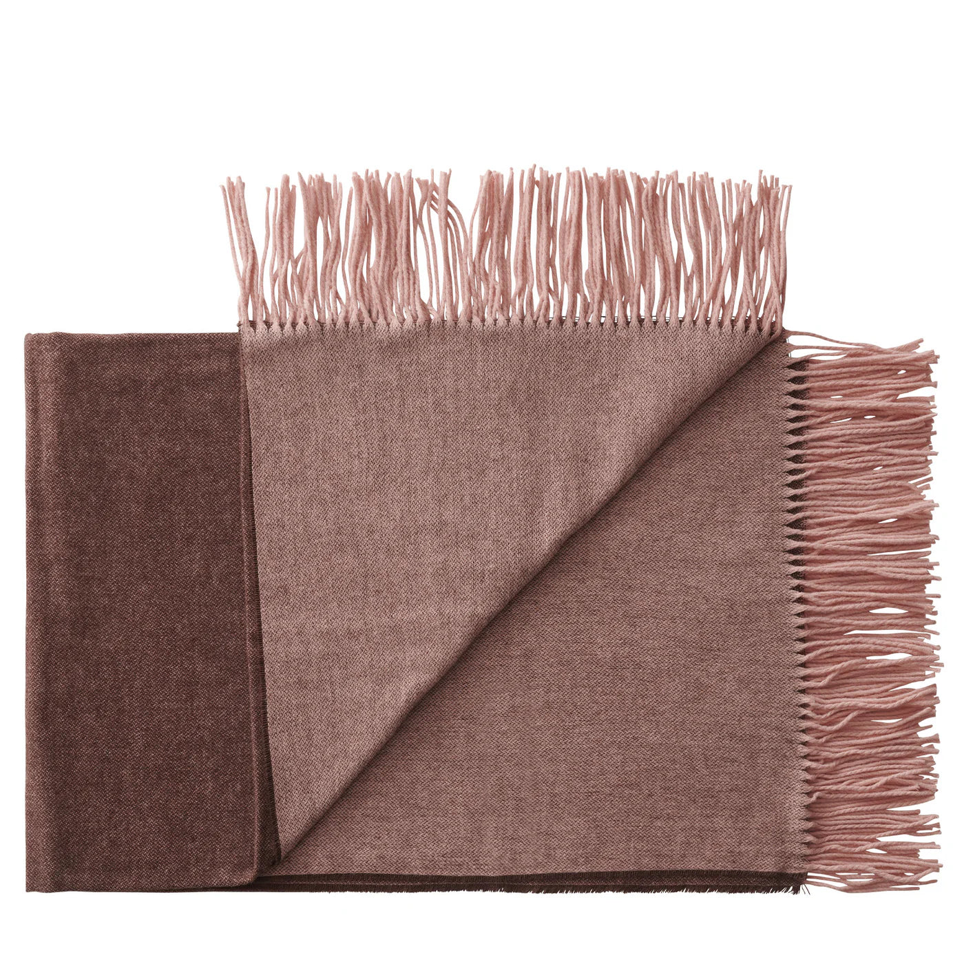 SILKEBORG ULDSPINDERI Franja | Pink Brown | 170x140 cm
