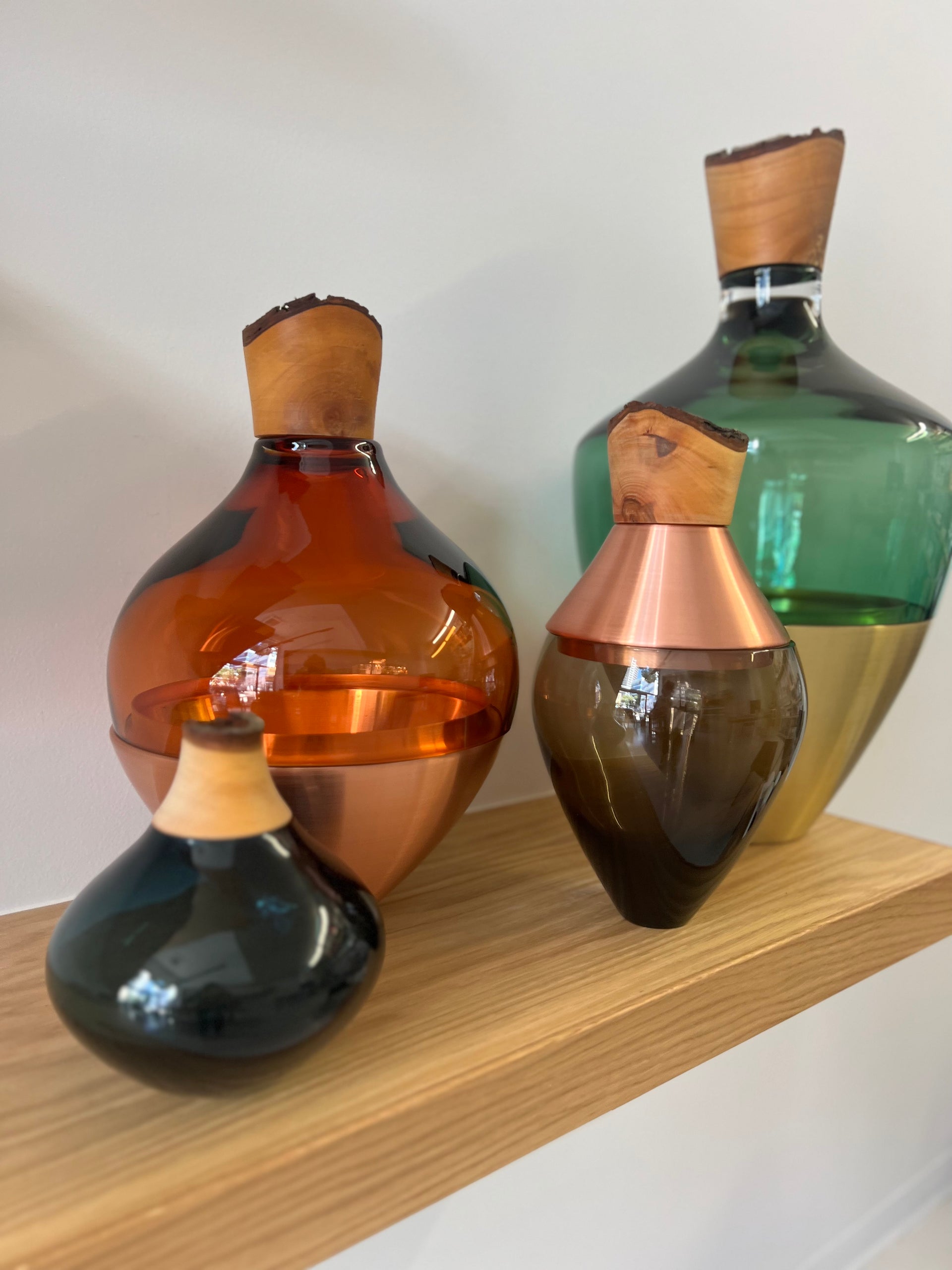 UTOPIA & UTILITY India 2 Stacking Vessel | Peach & Copper