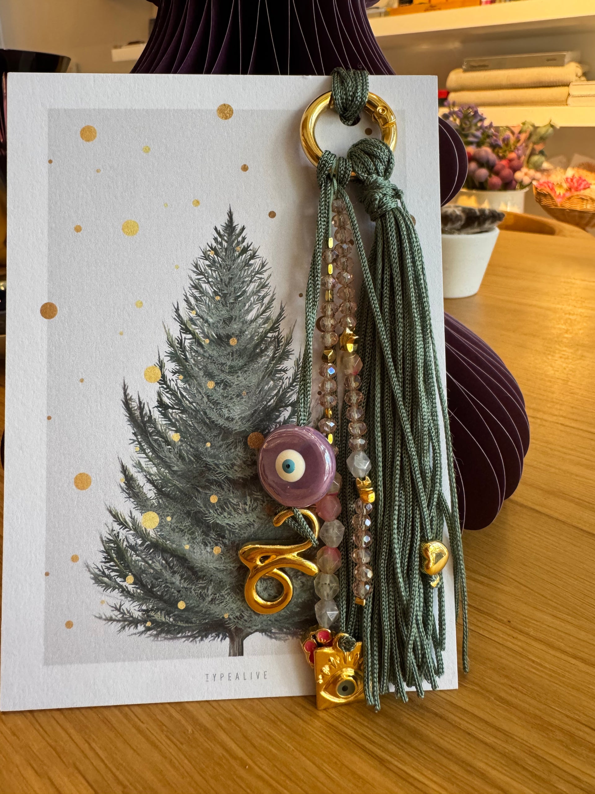 LUCKY CHARM Keyring 2026   w/ tassel  (a)