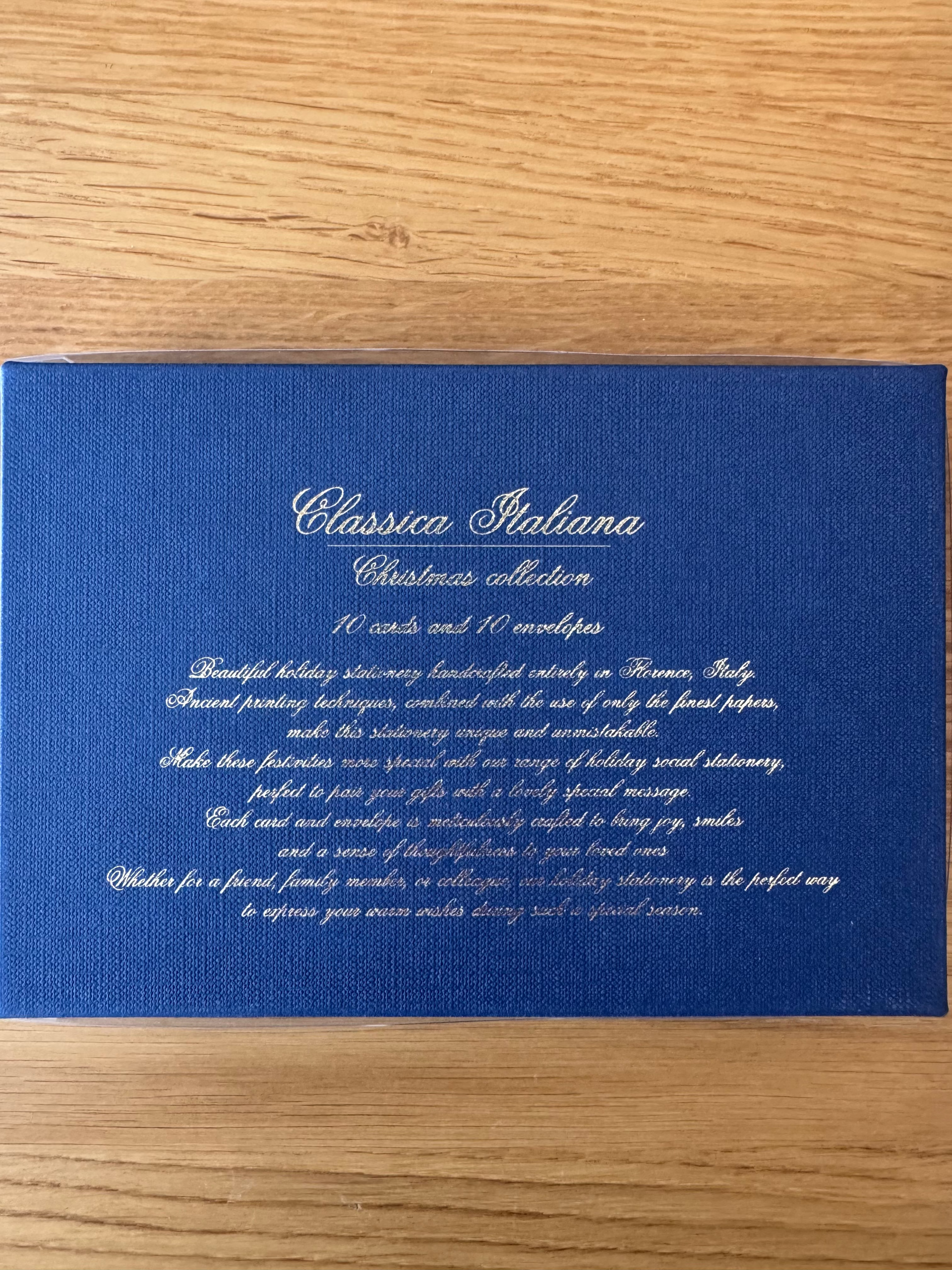 ROSSI 1931  Christmas Cards| Gold Tree | 10.5x16 cm | Box 10/10