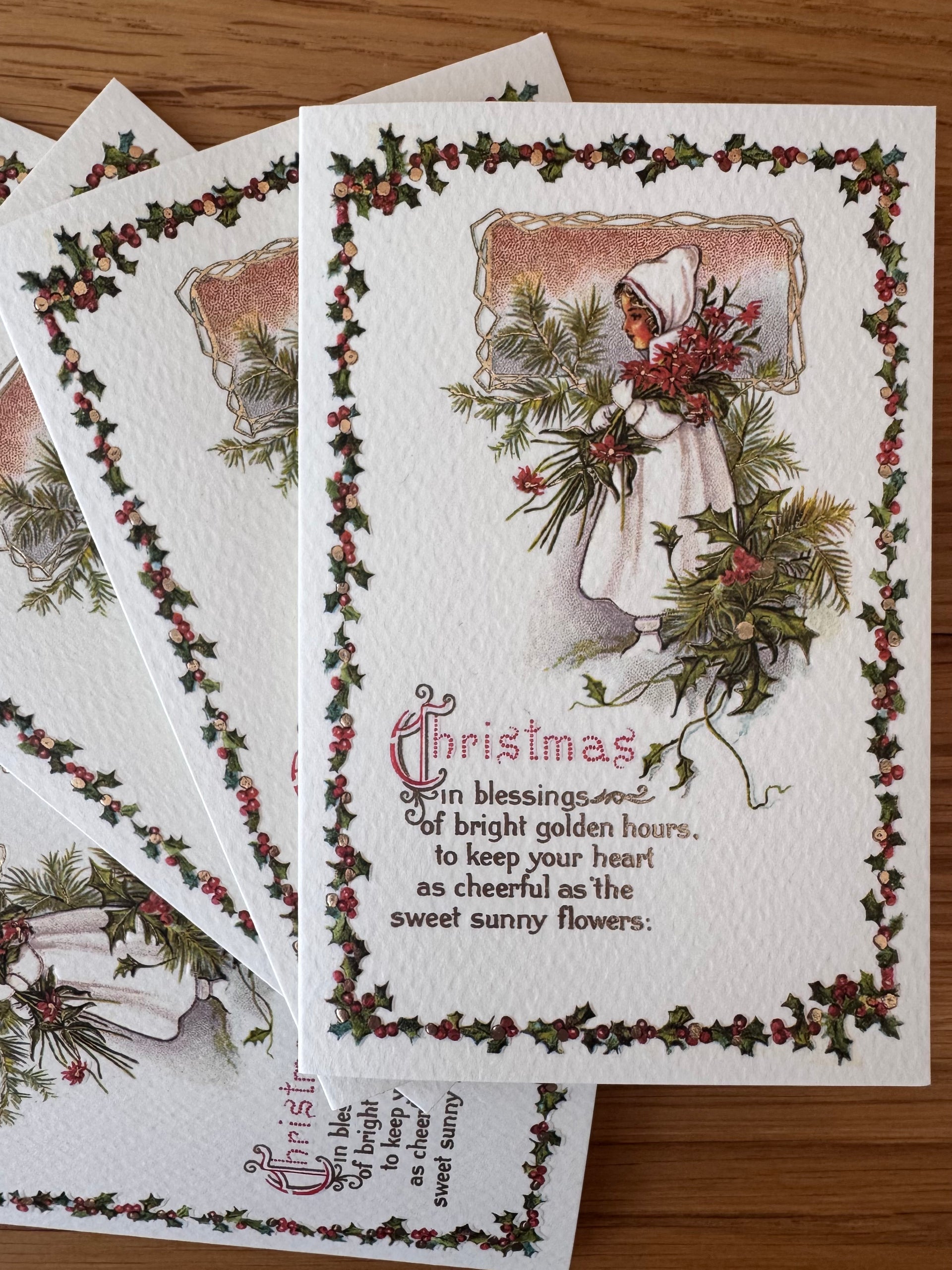 ROSSI 1931 Christmas Cards | Girl w/White Coat | Box 10/10