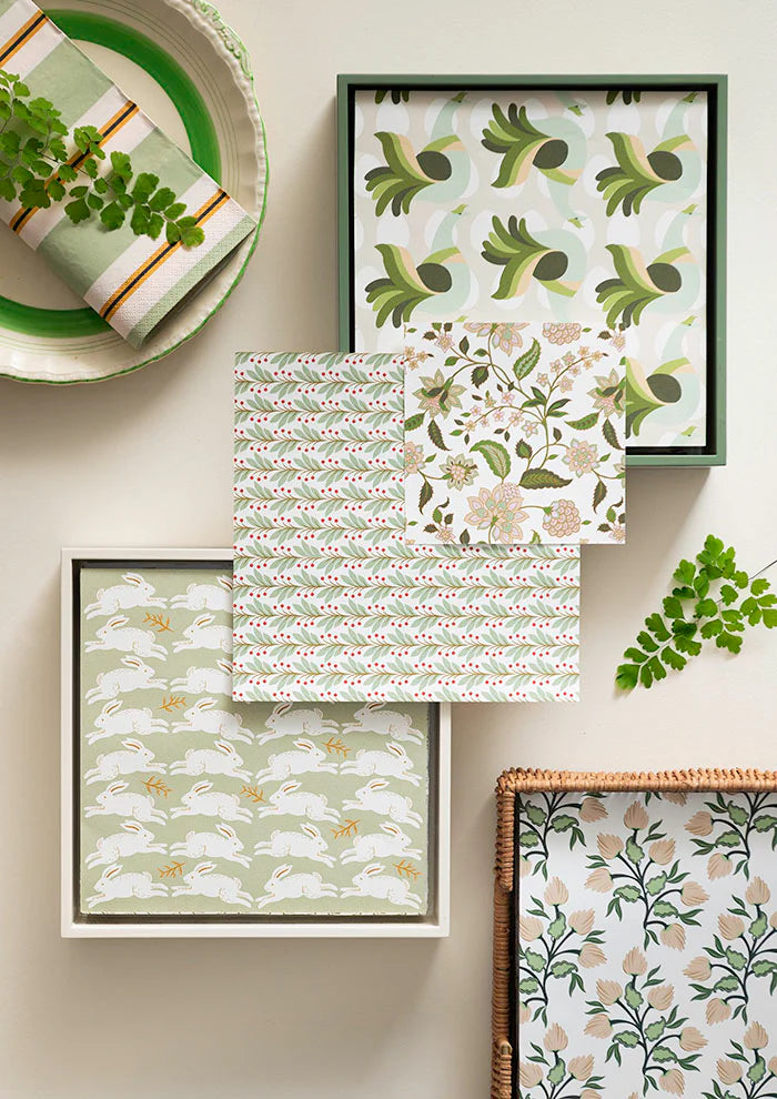 BUNGALOW Paper Napkin | 20x20cm | Hare Dusty Green | 50pcs