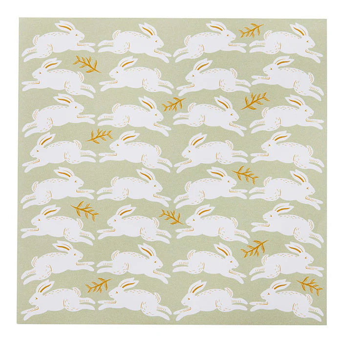 BUNGALOW Paper Napkin | 20x20cm | Hare Dusty Green | 50pcs